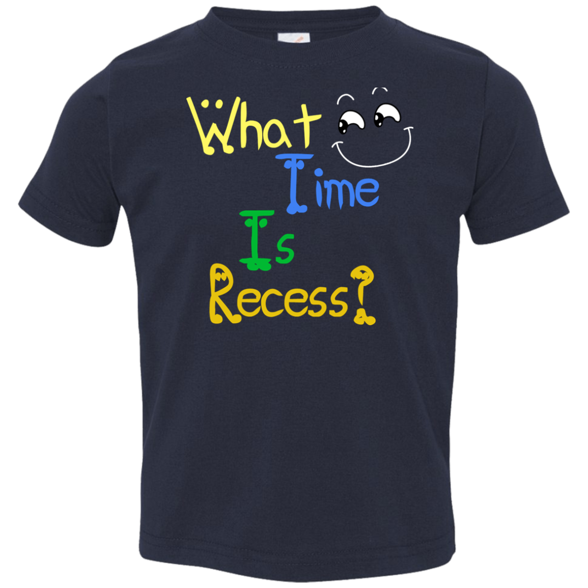 What Time Is Recess - Back to School Toddler Jersey T-Shirt - DNA Trends