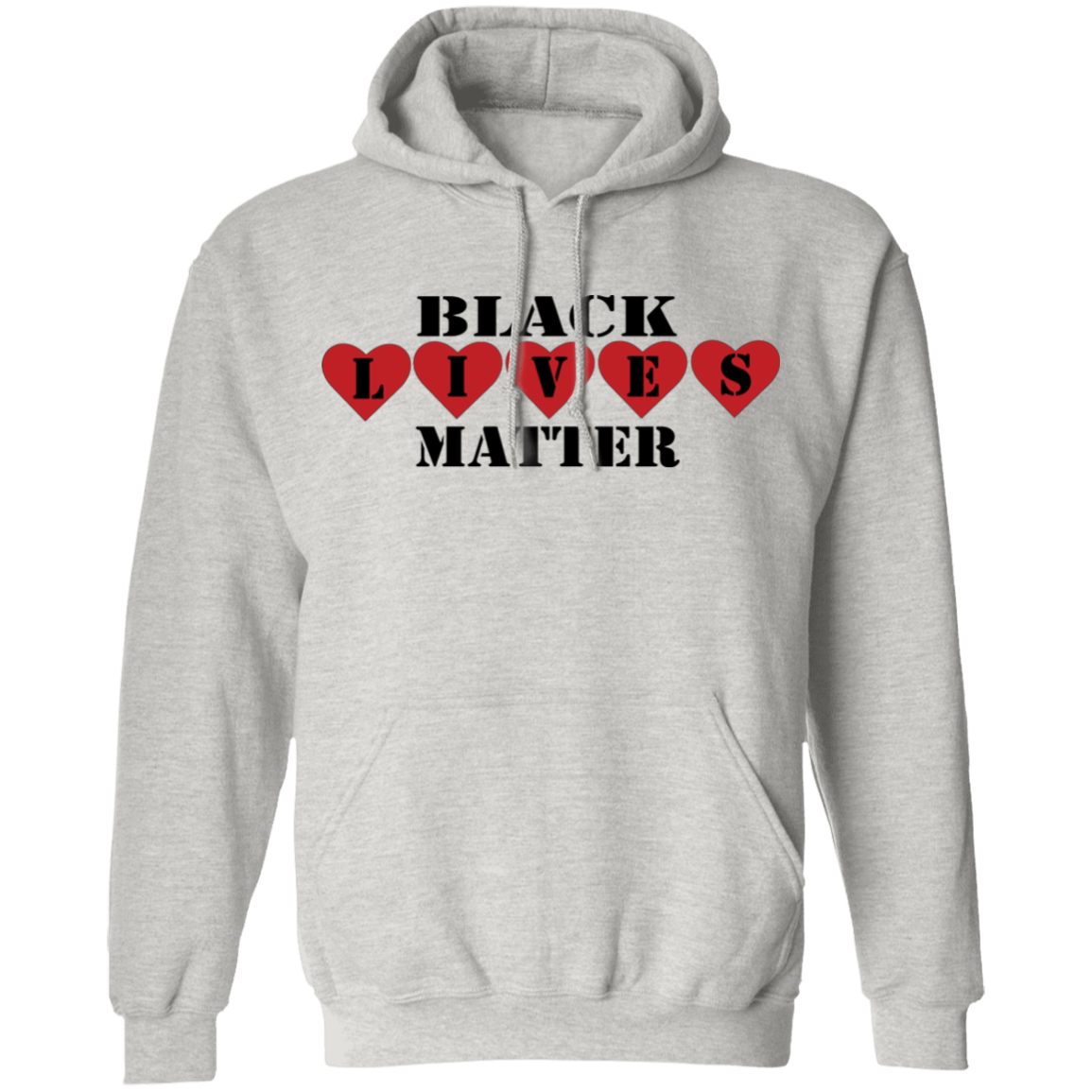 Black Love Pullover Hoodie - DNA Trends