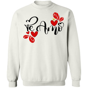 Valentines Day  Te Amo  Crewneck Pullover Sweatshirt