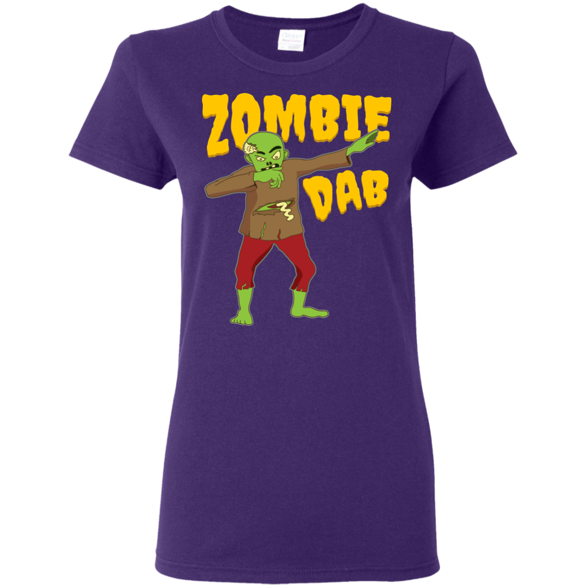 Trendy Zombie Dab T-Shirt Halloween Tee (Women) - DNA Trends