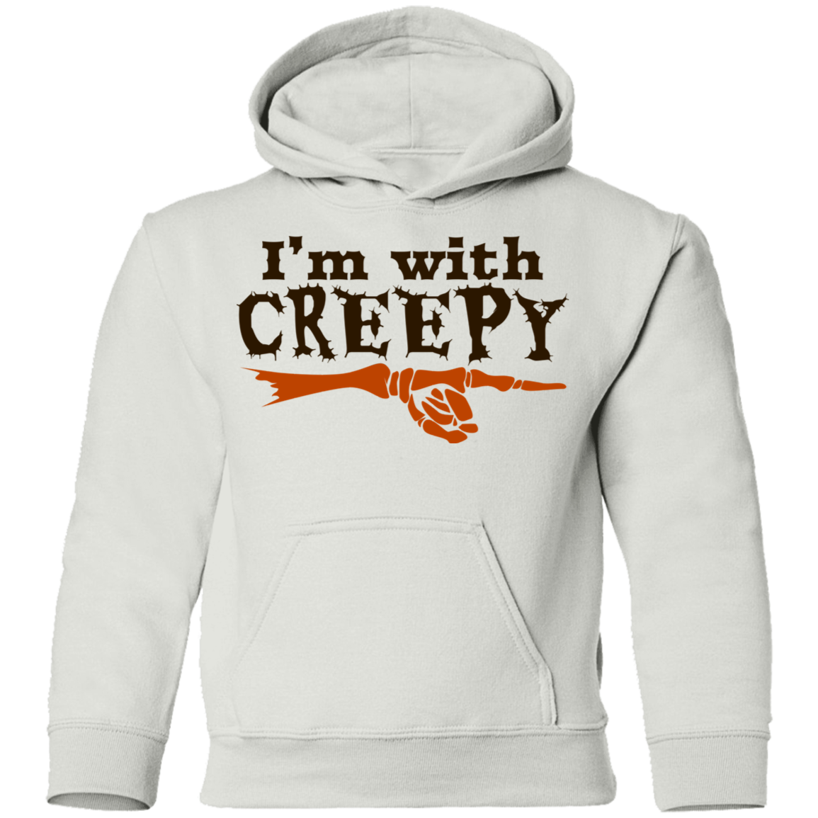 I'm With Creepy Halloween Pullover Hoodie(Boys) - DNA Trends