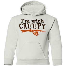 I'm With Creepy Halloween Pullover Hoodie(Boys) - DNA Trends