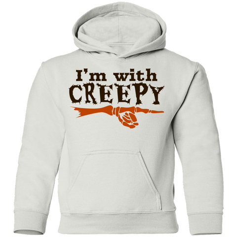 Image of I'm With Creepy Halloween Pullover Hoodie(Boys) - DNA Trends