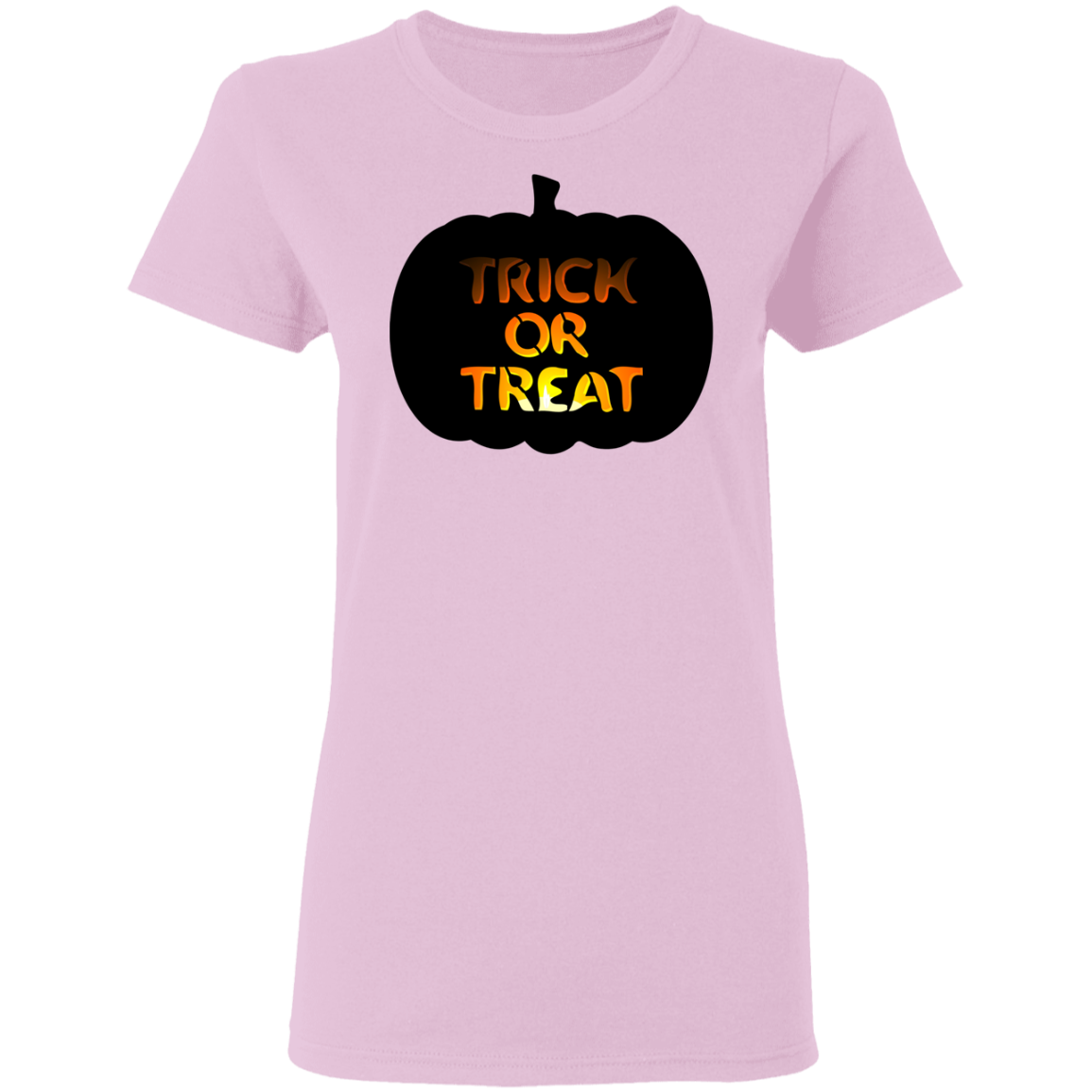 Trick or Treat Pumpkin Halloween Ladies'  T-Shirt - DNA Trends