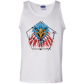 Premium  4Premium  4th of July - Patriotic Eagle  100% Cotton Tank Top - DNA Trends