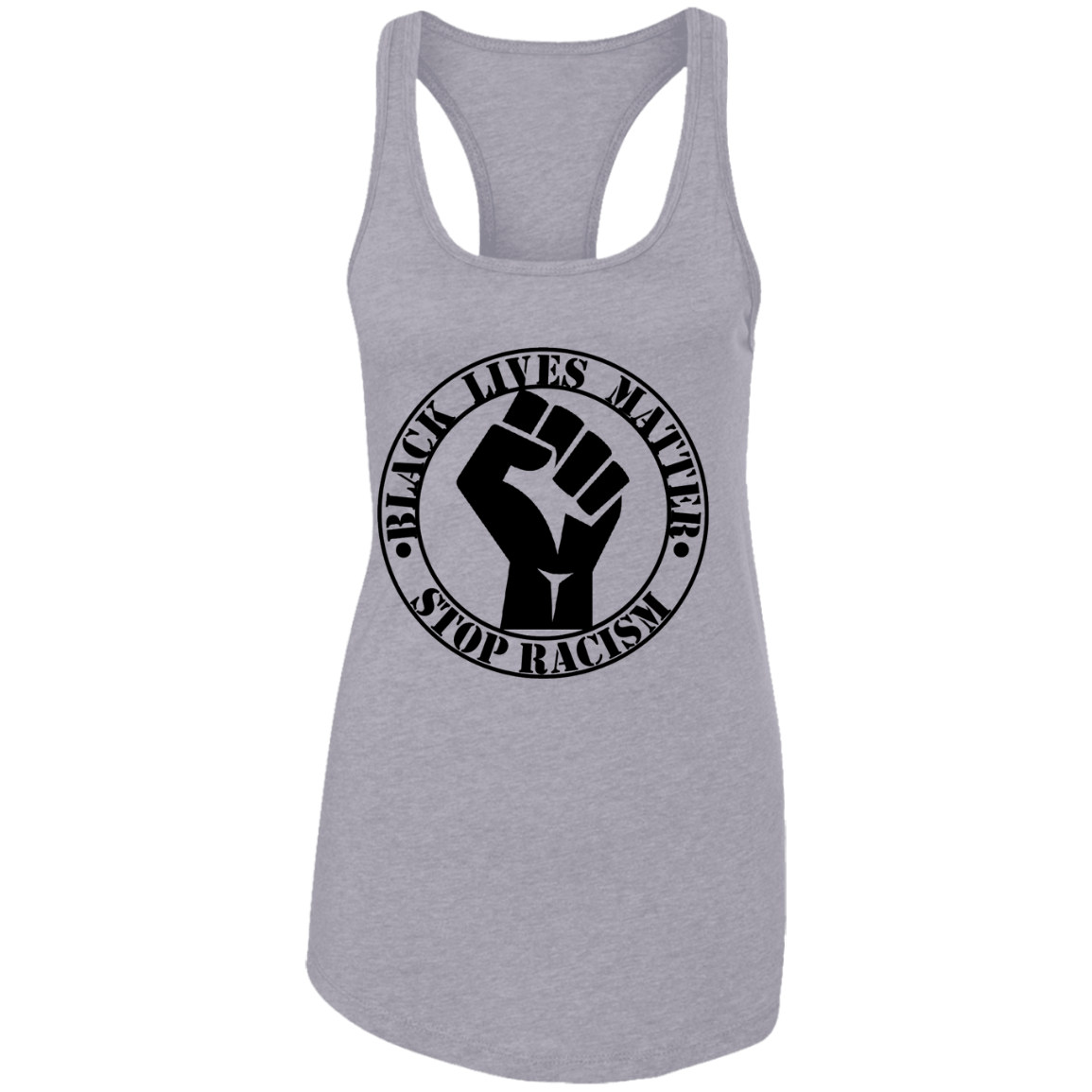 BLM NO TO RACISM Ladies Tank - DNA Trends