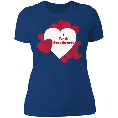 Image of I Teach Sweethearts  Teacher Valentine  Ladies' T-Shirt