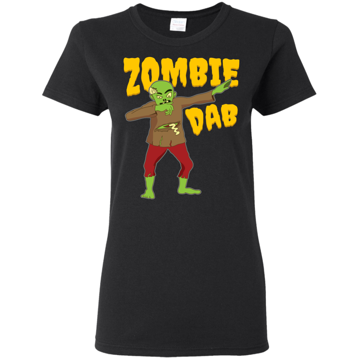 Trendy Zombie Dab T-Shirt Halloween Tee (Women) - DNA Trends