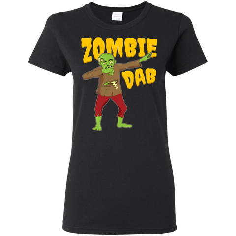 Image of Trendy Zombie Dab T-Shirt Halloween Tee (Women) - DNA Trends