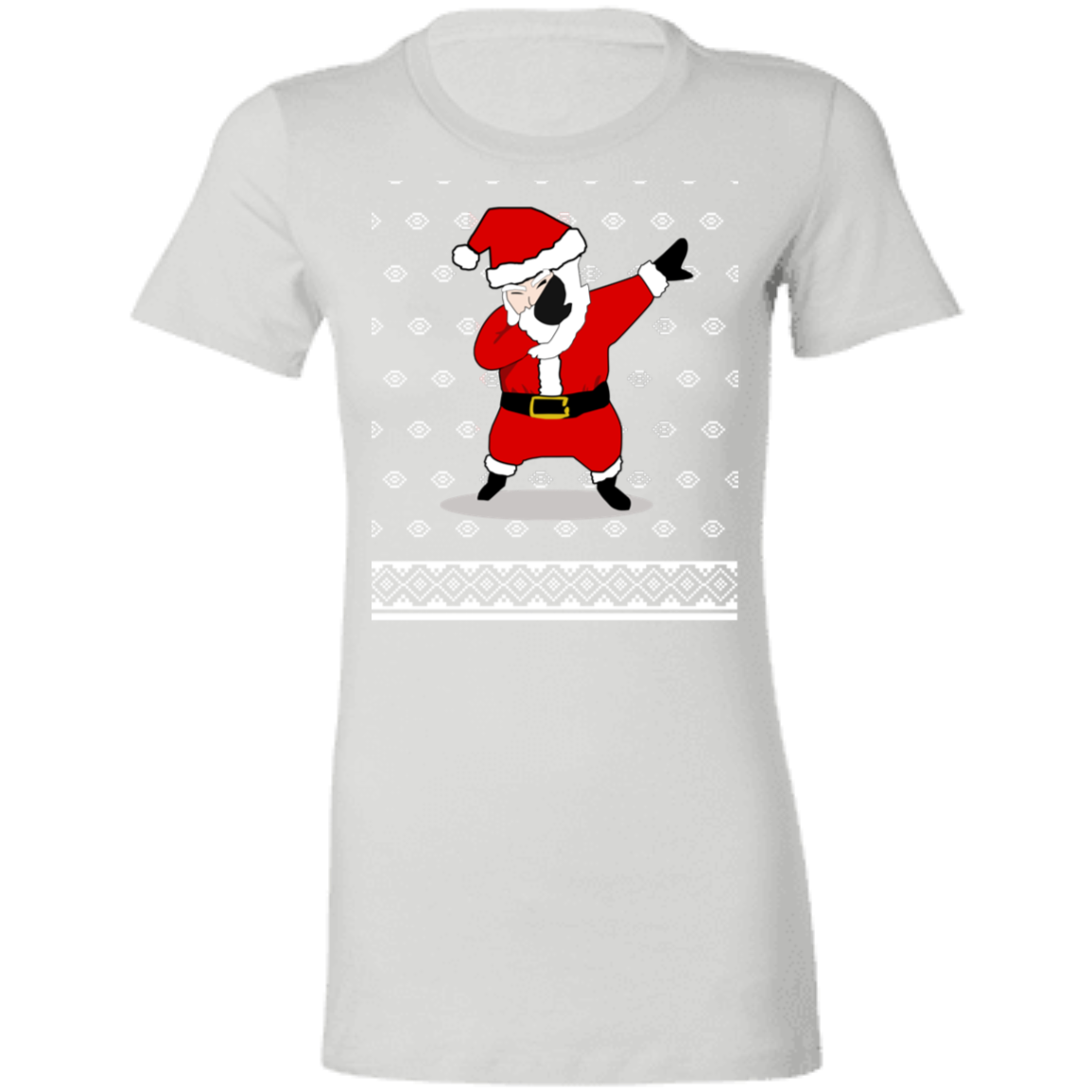 Cool Dabbing Santa Ladies'  T-Shirt - DNA Trends