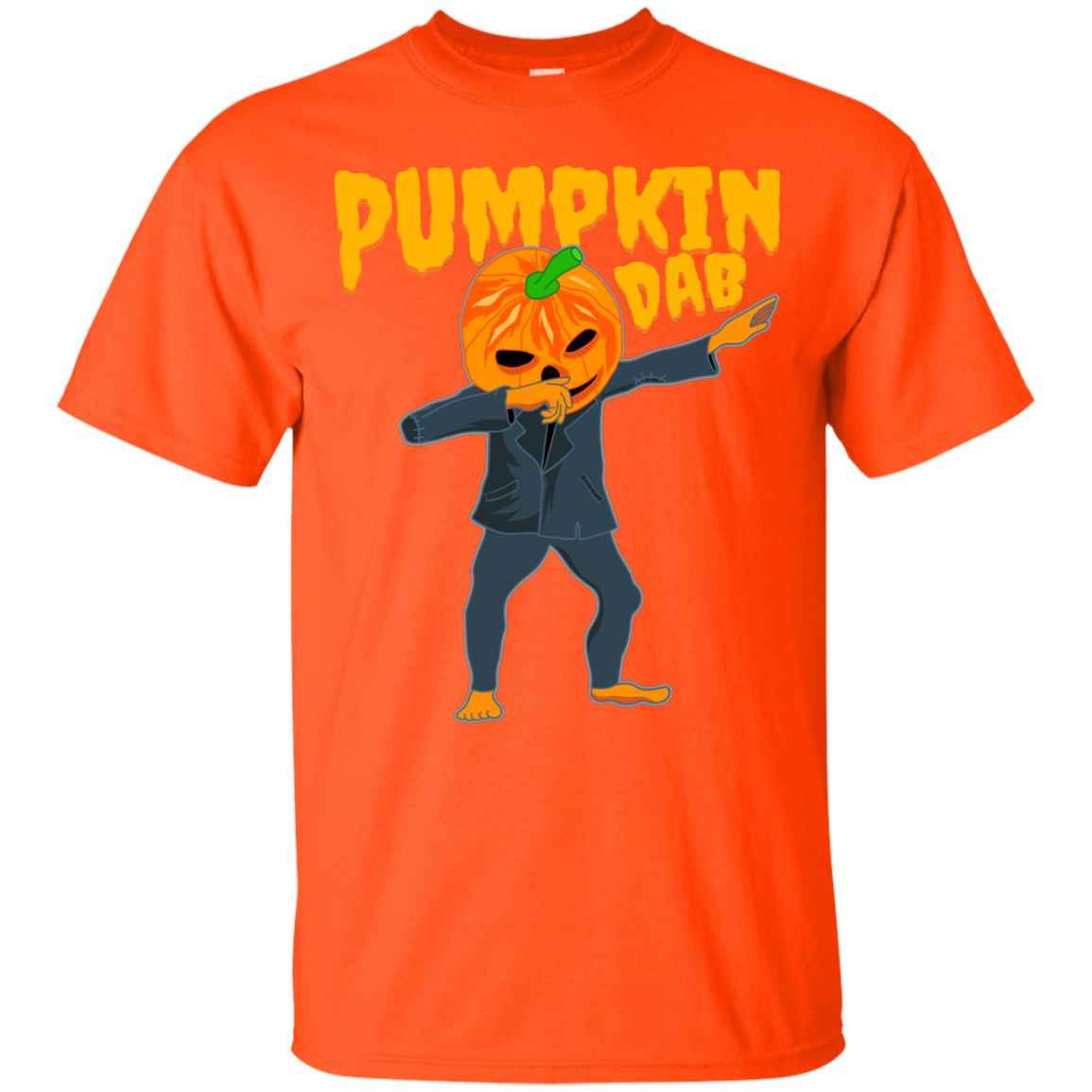 Trendy Pumpkinhead Dab T-Shirt Halloween Apparel (Men) - DNA Trends