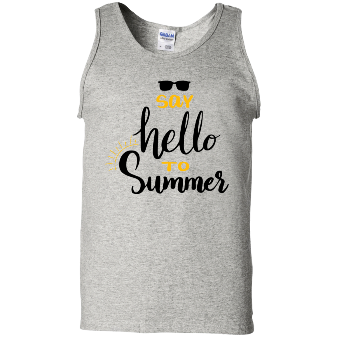 Say Hello To Summer 100% Cotton  Summer Tank Top - DNA Trends