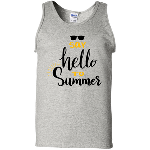 Say Hello To Summer 100% Cotton  Summer Tank Top - DNA Trends