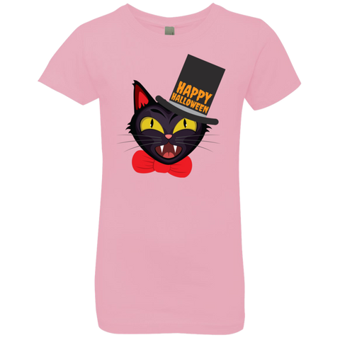 Image of Spooky Cat Happy Halloween Costume T-Shirt(Girls) - DNA Trends
