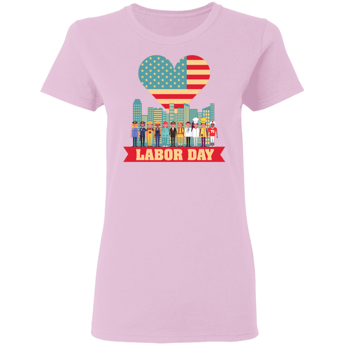 Labor Day USA Ladies'  T-Shirt - DNA Trends