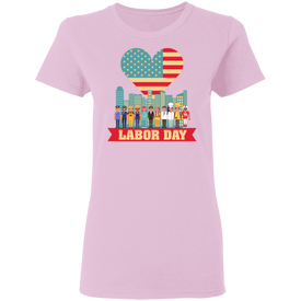 Labor Day USA Ladies'  T-Shirt - DNA Trends