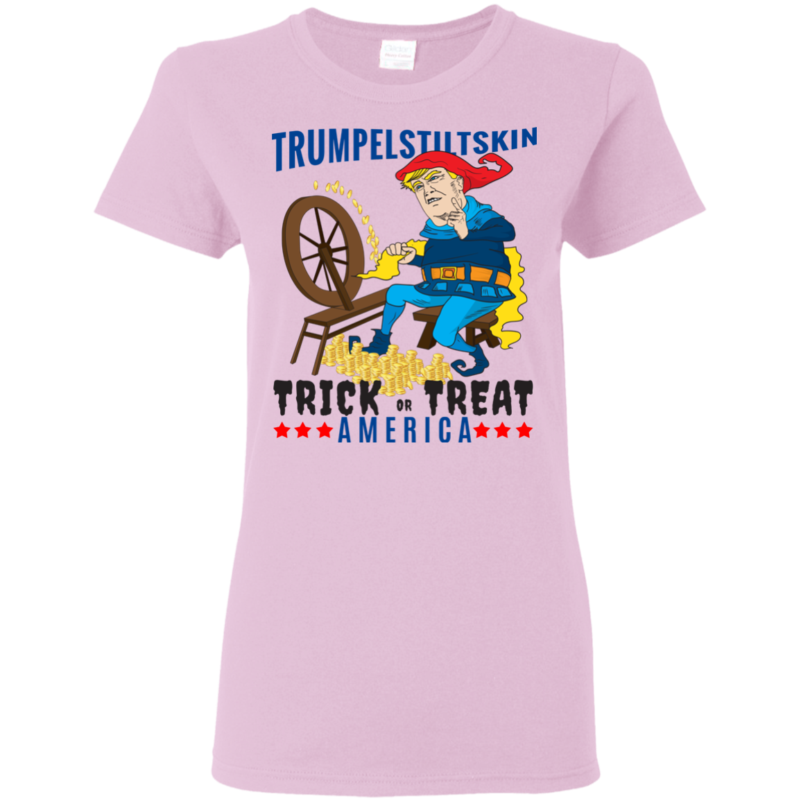 Trumpelstiltskin Trick Or Treat America T-Shirt Halloween Clothing (Women) - DNA Trends