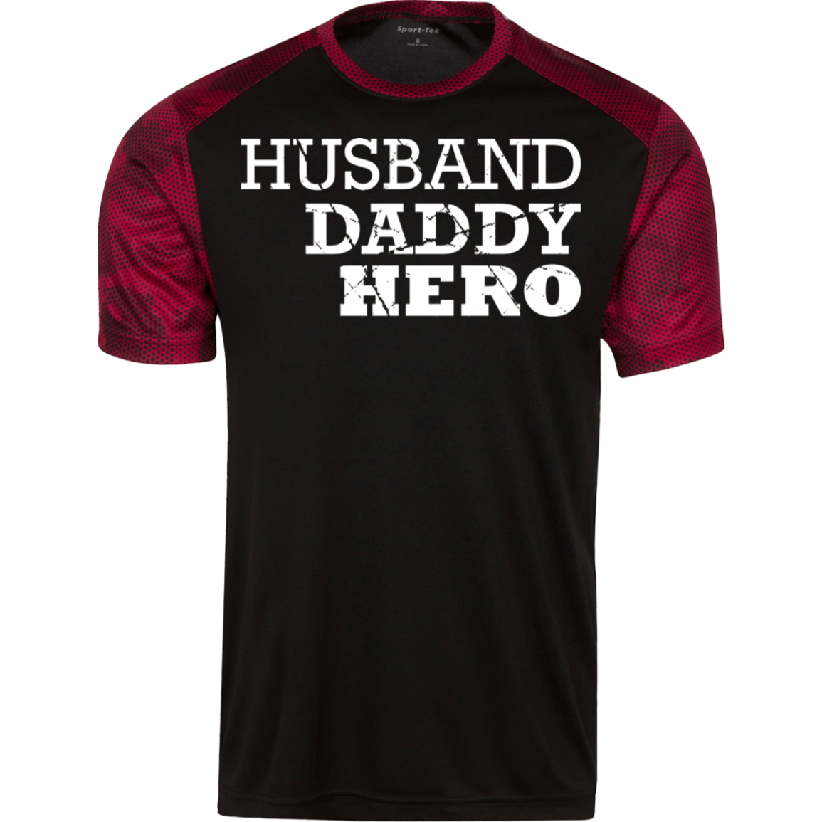 Husband Dad Hero CamoHex  T-Shirt - DNA Trends