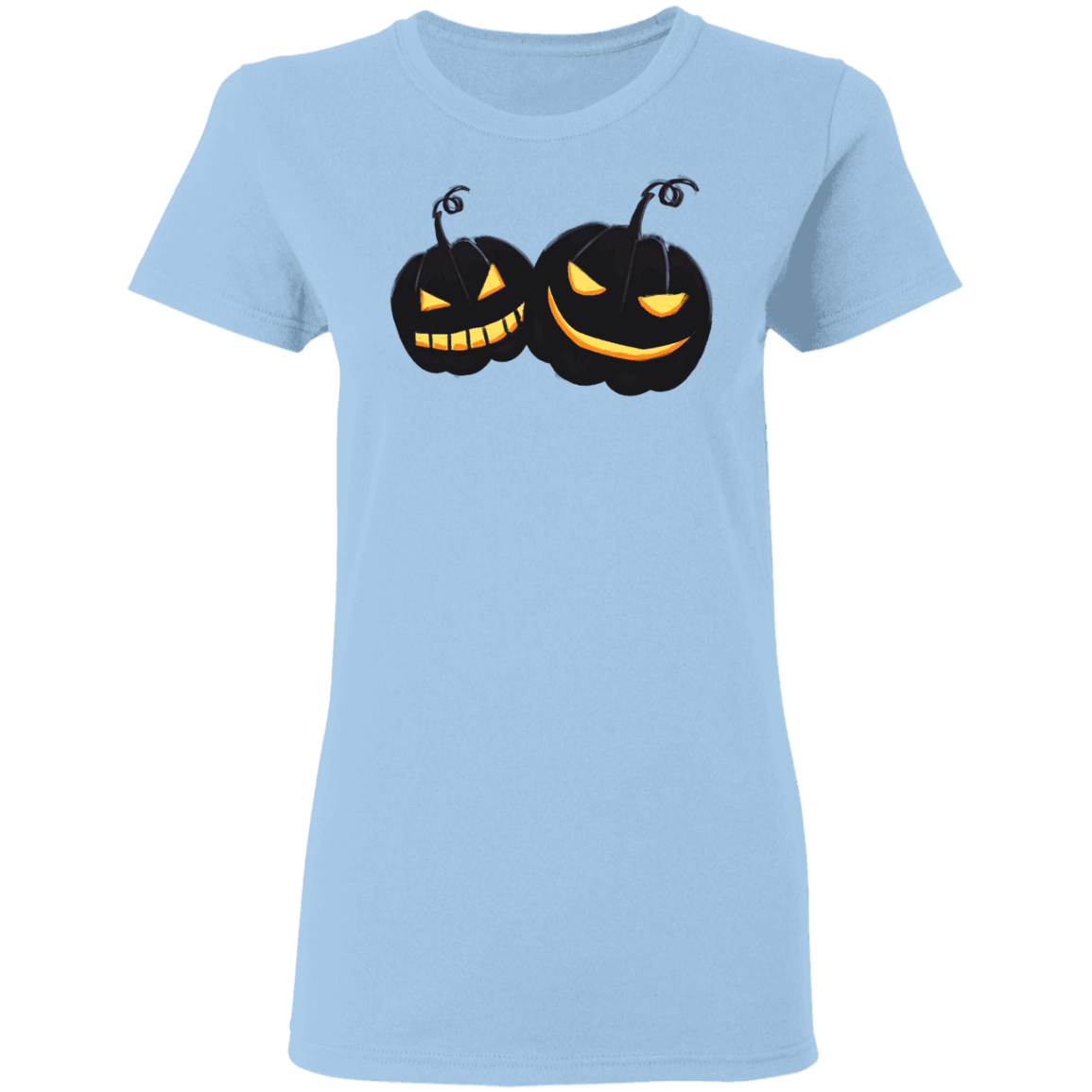 Black Pumpkin Halloween Costume Ladies'  T-Shirt - DNA Trends