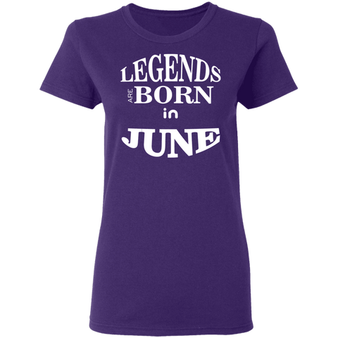 Image of Adorable Legends Are Born In June Ladies'  T-Shirt - DNA Trends
