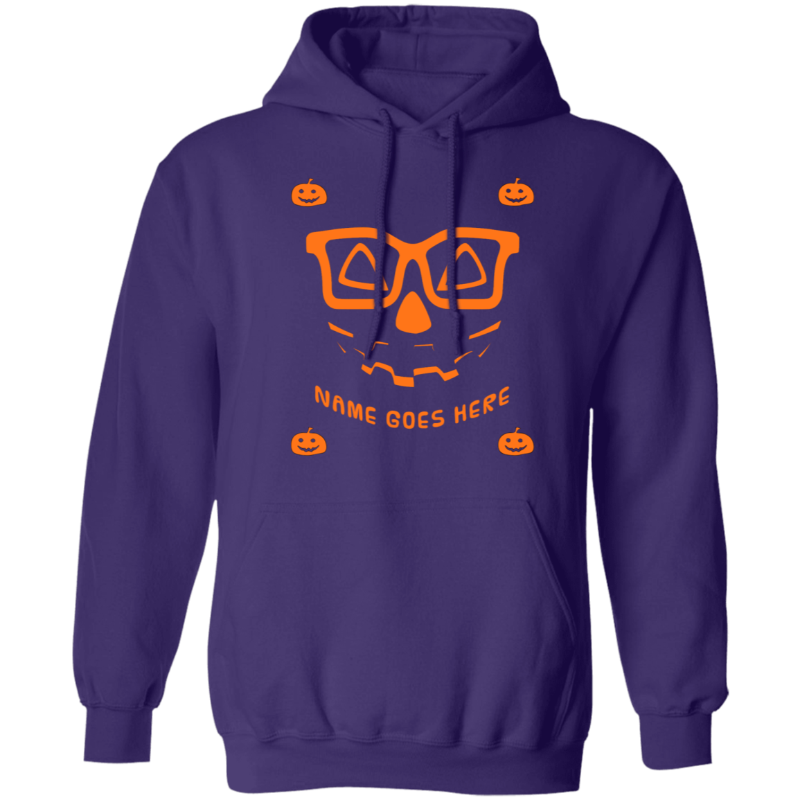 Personalized Creepy Nerd Pumpkin Halloween Costume  Pullover Hoodie - DNA Trends