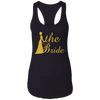 Bridal Shower- Golden Font Bachelorette Part  Ladies Ideal Racerback Tank For Bride - DNA Trends