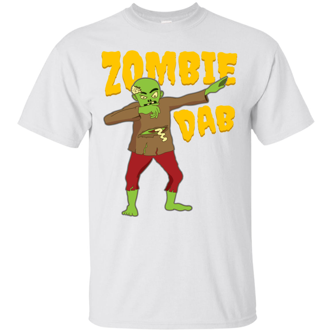 Trendy Zombie Dab T-Shirt Halloween Tee (Men) - DNA Trends