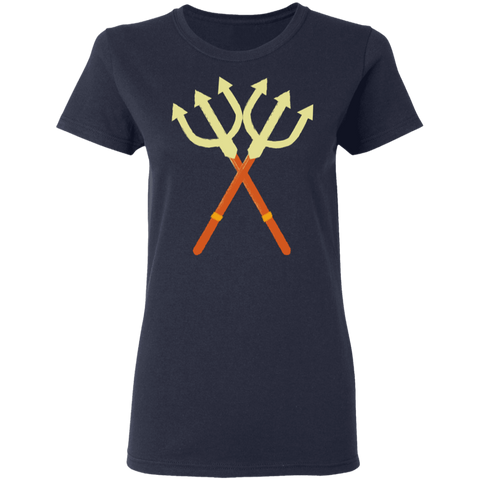 Image of Double Trident Halloween Costume  Ladies'  T-Shirt - DNA Trends