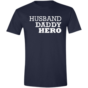 Husband Daddy Hero Softstyle T-Shirt - DNA Trends