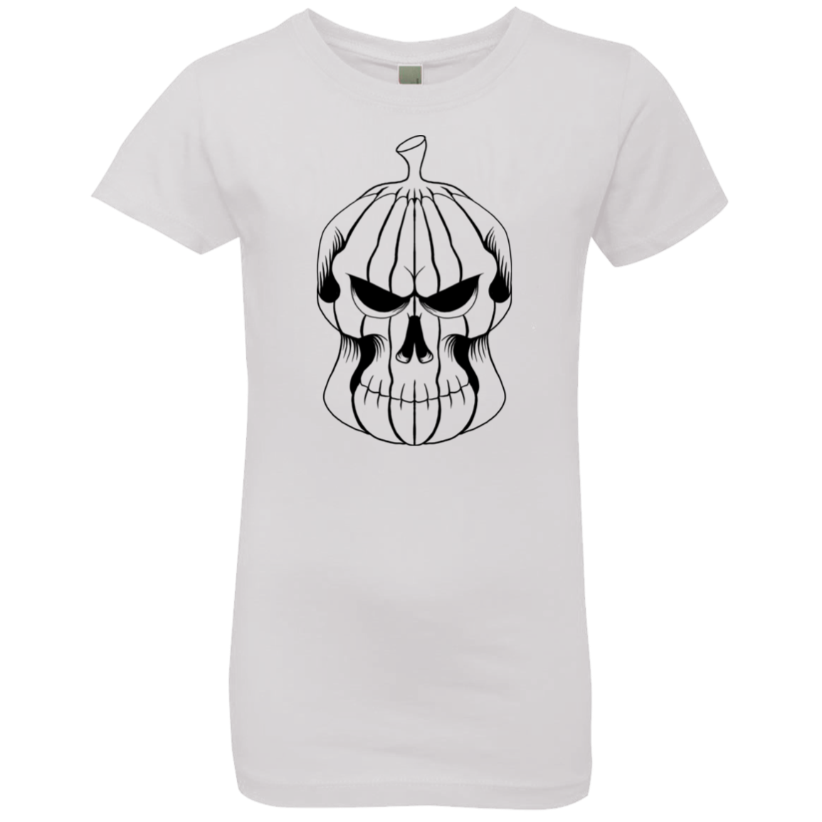 Pumpkin Skull Halloween Costume  Girls' Princess T-Shirt - DNA Trends