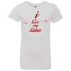 I Love My Sister Girls' Princess T-Shirt- Sisters Day Tshirt - DNA Trends