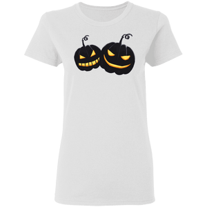 Black Pumpkin Halloween Costume Ladies'  T-Shirt - DNA Trends