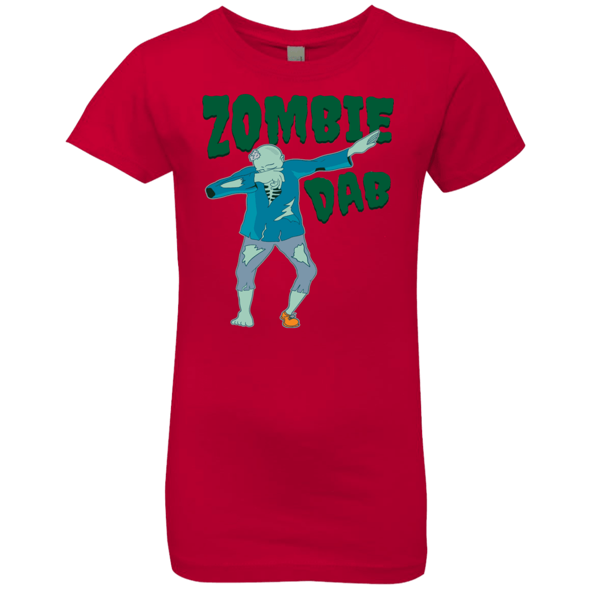 Trendy Zombie Dab T-Shirt Halloween Tees (Girls) - DNA Trends