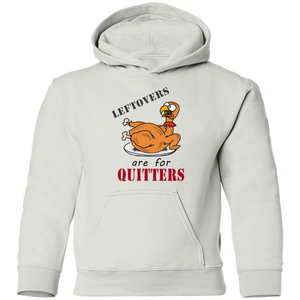 Leftovers are for Quitters Thanksgiving  Pullover Hoodie(Boys) - DNA Trends