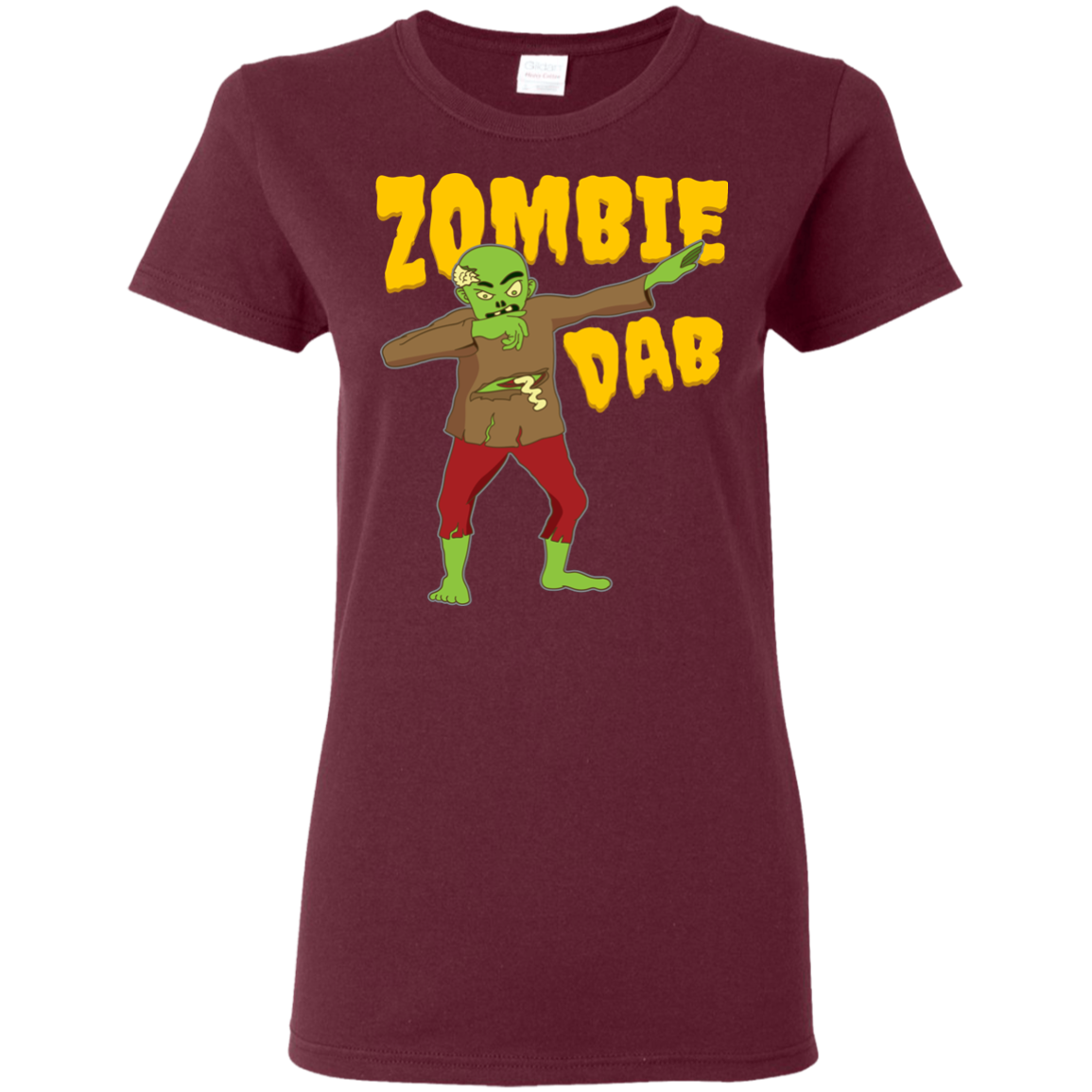 Trendy Zombie Dab T-Shirt Halloween Tee (Women) - DNA Trends