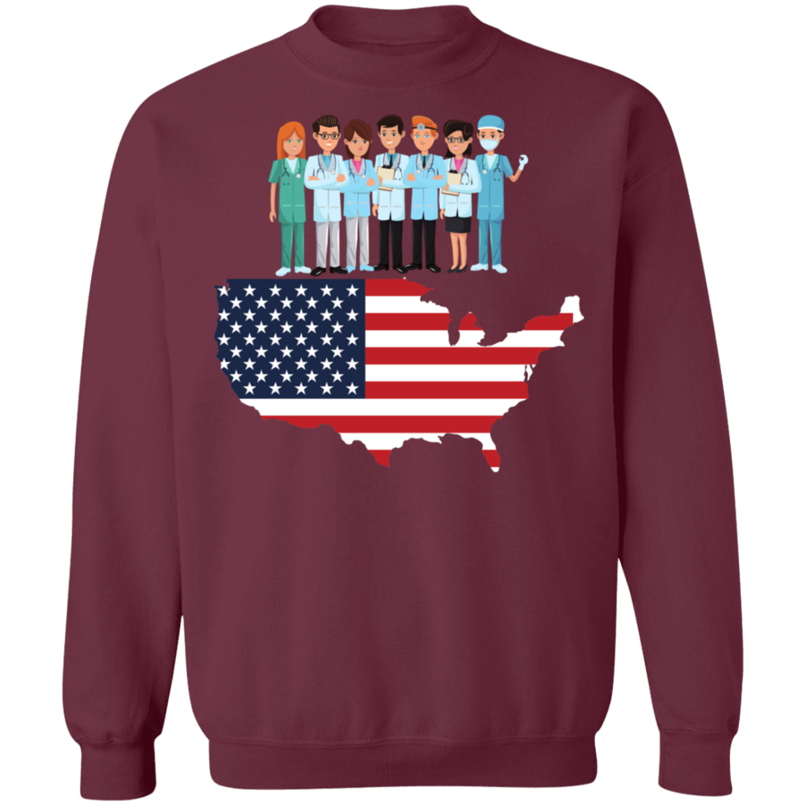 Essential Workers Labor Day Crewneck Pullover Sweatshirt - DNA Trends