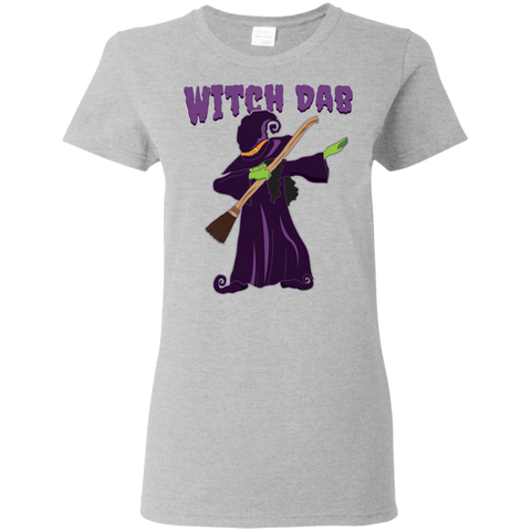 Image of Trendy Witch Dab T-Shirt Halloween Shirts (Women) - DNA Trends