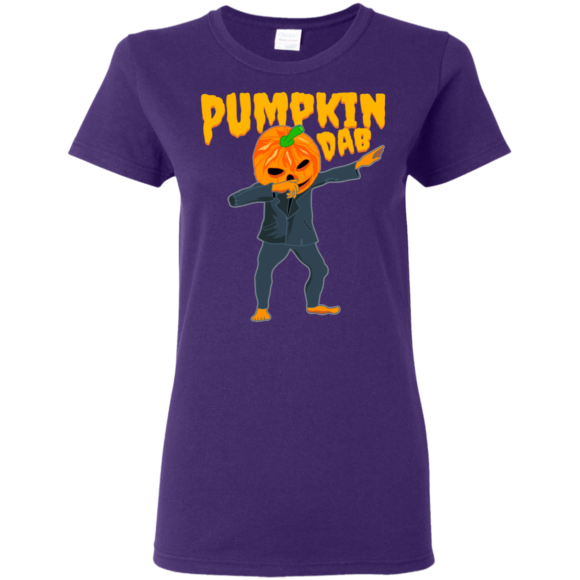 Trendy Pumpkinhead Dab T-Shirt Halloween Shirt (Women) - DNA Trends