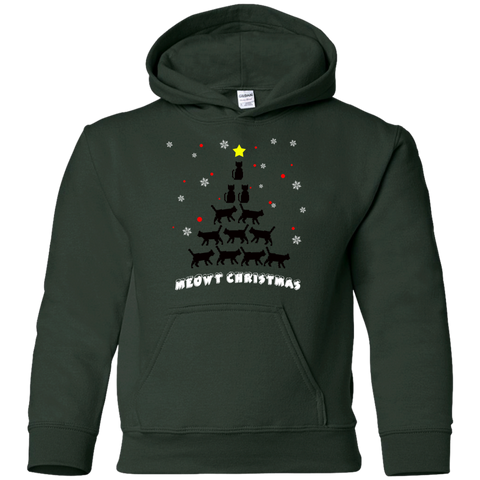 Stylish Meowy Christmas Pullover Christmas Hoodie for The Youth - DNA Trends