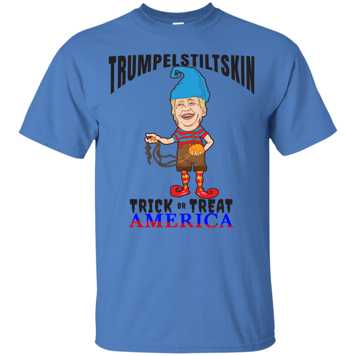 Trumpelstiltskin Trick Or Treat America T-Shirt Halloween Tees (Men)