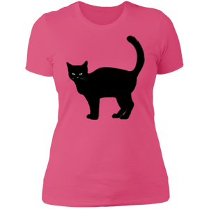 Black Cat Halloween Ladies'  T-Shirt - DNA Trends