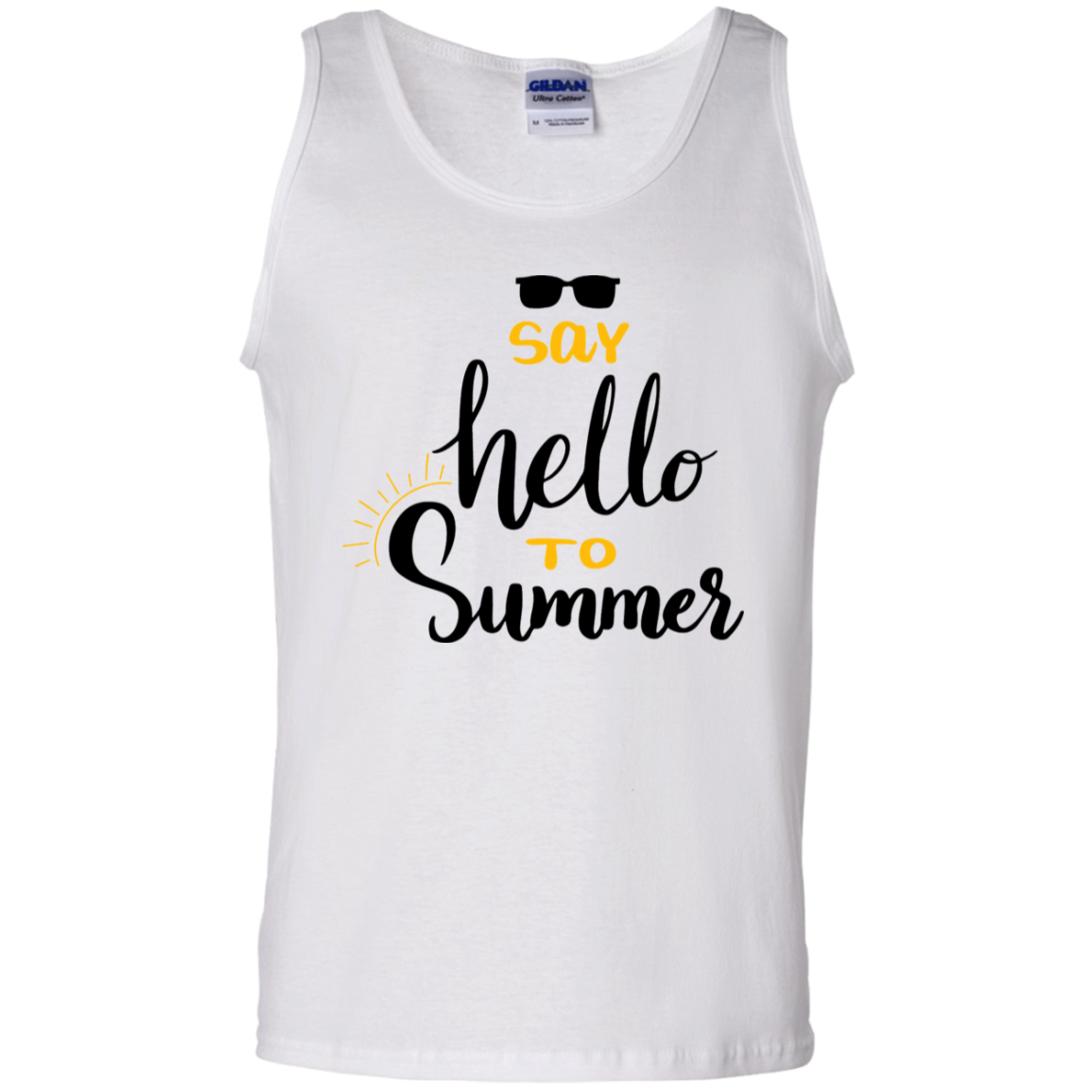 Say Hello To Summer 100% Cotton  Summer Tank Top - DNA Trends