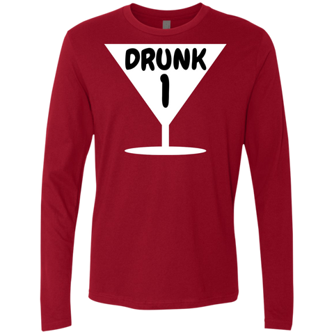 Image of Funny Drunk 1, Thing 1, Thing 2 Halloween Costume Men's Premium LS - DNA Trends