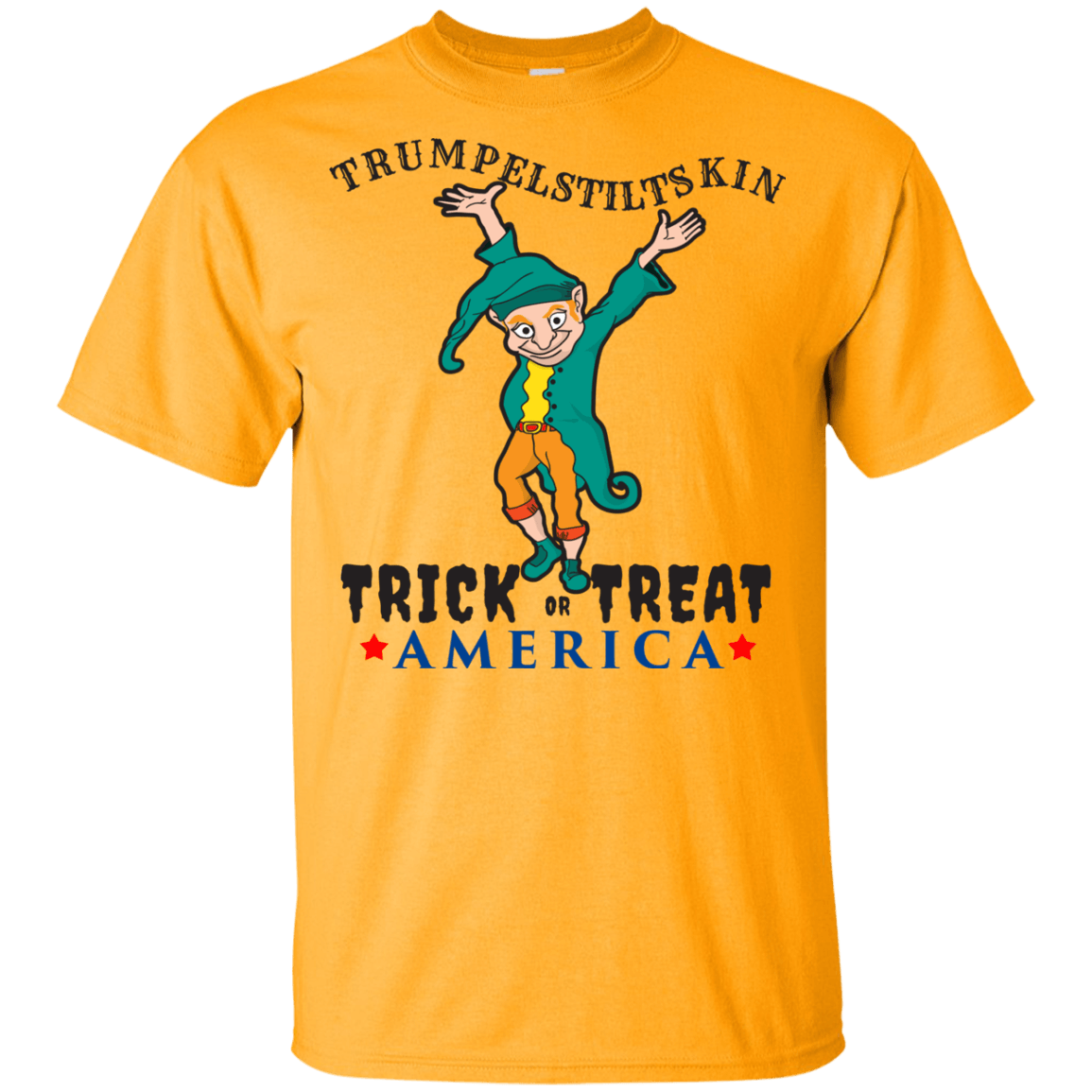 Trumpelstiltskin Trick Or Treat America T-Shirt Halloween Tee (Boys) - DNA Trends