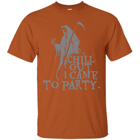 Image of Chill Out I Came To Party Grim Reaper T-Shirt Halloween Tshirt (Men) - DNA Trends