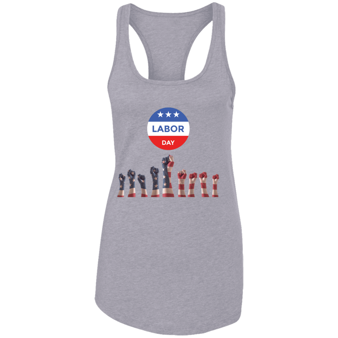 Labor Day Ladies Ideal Racerback Tank - DNA Trends