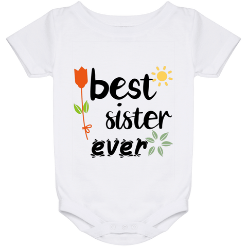Image of Best Sister Ever Baby Onesie - DNA Trends