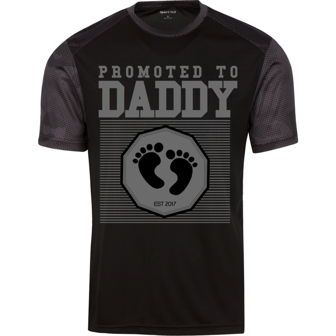 Promoted To Daddy CamoHex  T-Shirt - DNA Trends