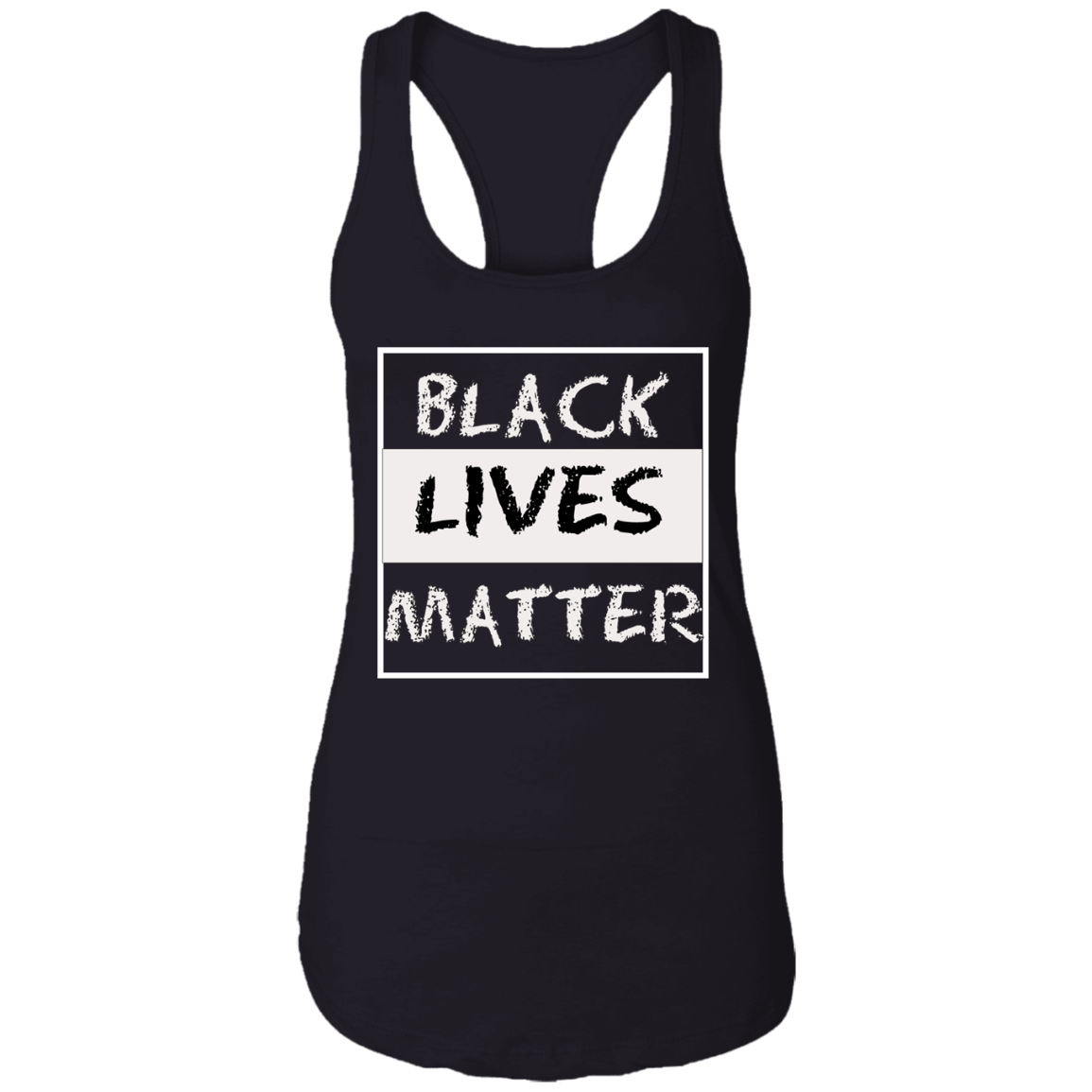 Black Lives Matter Ladies Racerback Tank - DNA Trends