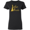 Bridal Shower- Golden Font Bachelorette Party  Ladies' T-Shirt For Bride - DNA Trends